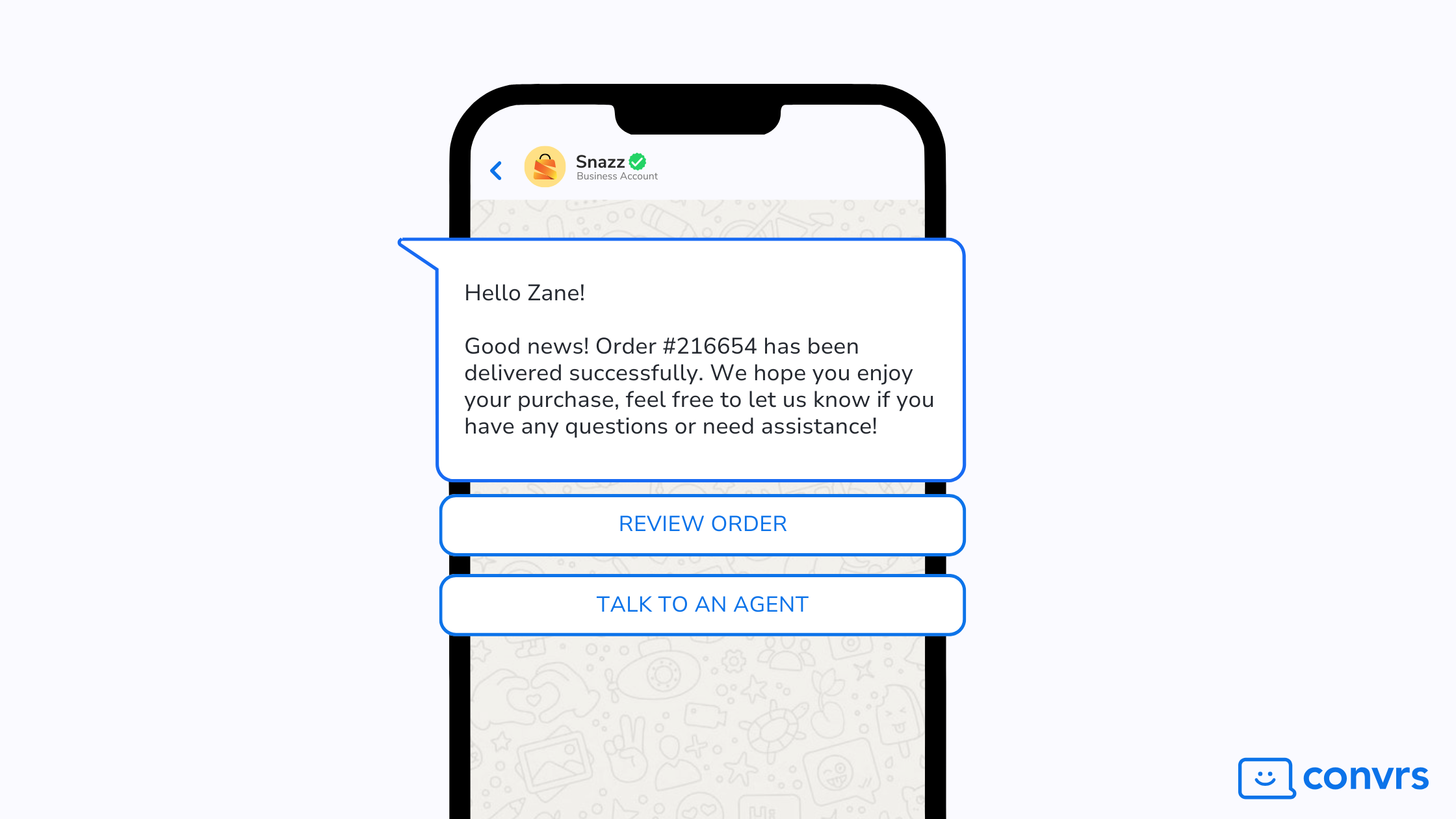 Order Delivery Confirmation with WhatsApp